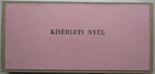 Rosk� G�bor Bora G�bor - K�s�rleti ny�l