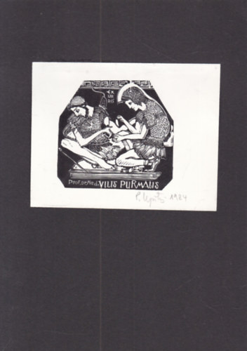 Ex Libris - Prof. Dr. Med. Vilis Purmalis (eredeti nyomat)