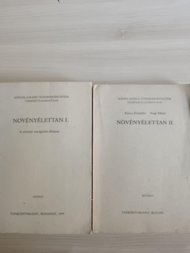 Kves Erzsbet-Nagy Mria - Nvnylettan I.-II  A nvnyek nvekedse s fejldse/Kzirat/Jzsef Attila Tudomnyegyetem Termszettudomnyi Kar
