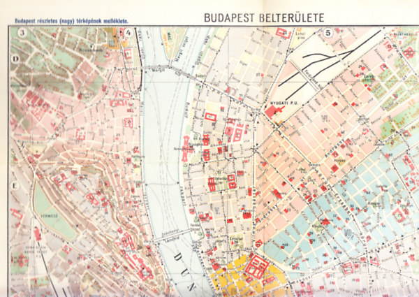 Budapest belterlete trkp (1:15.000)