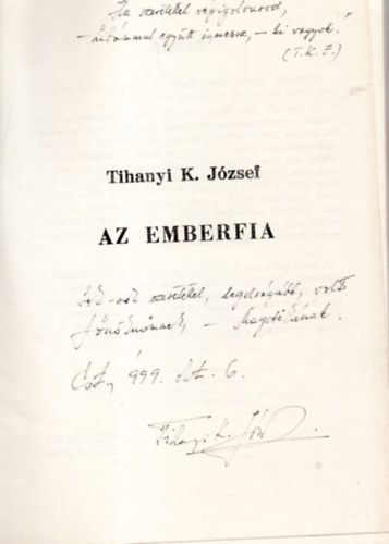 Tihany K. Jzsef - Az emberfia - Ferenc az ember