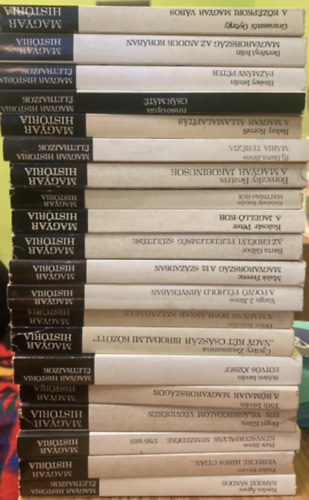Granaszt�i Gy�rgy, Ber�nyi Istv�n, Bitskey Istv�n, Krist� Gyula, Ifj. Bartha J�nos, Boreczky Beatrix, Kisfaludy Katalin, Kulcs�r P�ter, Bartha G�bor, Makk Ferenc, Varga J. J� Bakay Korn�l - 20 db Magyar Hist�ria k�nyvk�tet