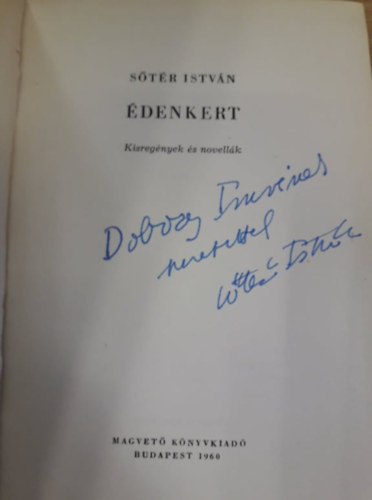 S�t�r Istv�n - �denkert (Kisreg�nyek �s novell�k)