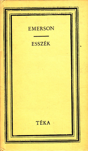 Ralph Waldo Emerson - Esszék - Az emberiség képviselői - Angolok (Téka)