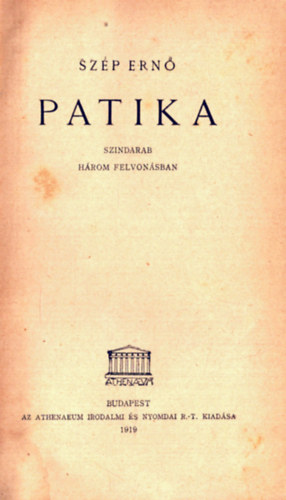 Sz�p Ern� - Patika-Szil�gyi �s Hajm�si