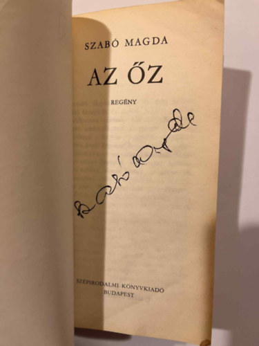 Szab� Magda - Az �z (dedik�lt)