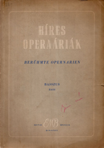 �ssze�ll�totta Varga P�l - H�res opera�ri�k -alt hangra zongorak�s�rettel-  Ber�hmte opernarien