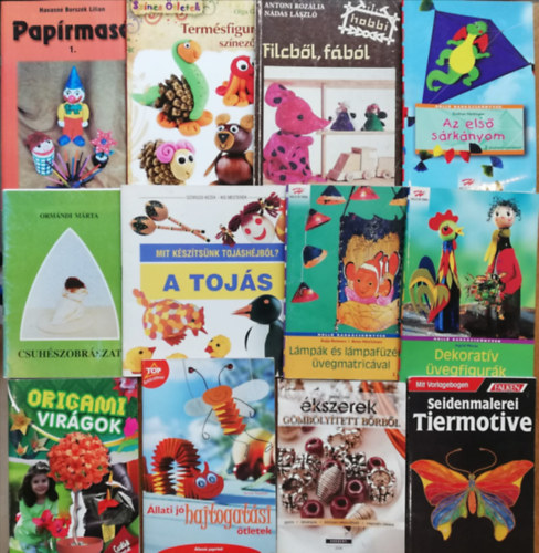 12 darab vegyes kézműves füzet