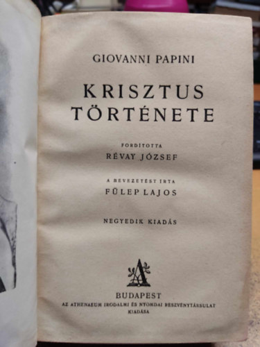 Giovanni Papini - Krisztus trtnete