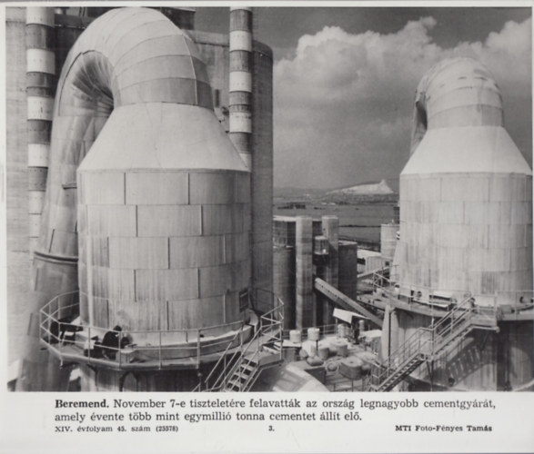 MTI eredeti fot: Beremend - Cementgyr (17x24 cm)