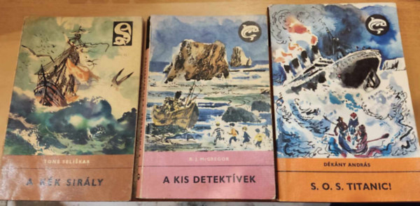 Tone Seliskar, R. J. McGregor D�k�ny Andr�s - 3 db Delfin k�nyv: A k�k sir�ly + A kis detekt�vek + S. O. S. Titanic!