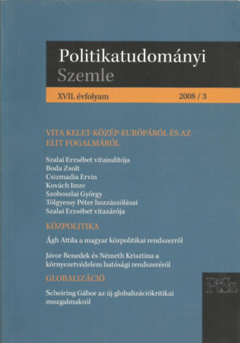 Politikatudomnyi Szemle 2008/3
