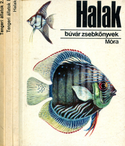 3 db Búvár zsebkönyv (Halak, Tengeri állatok 1-2)