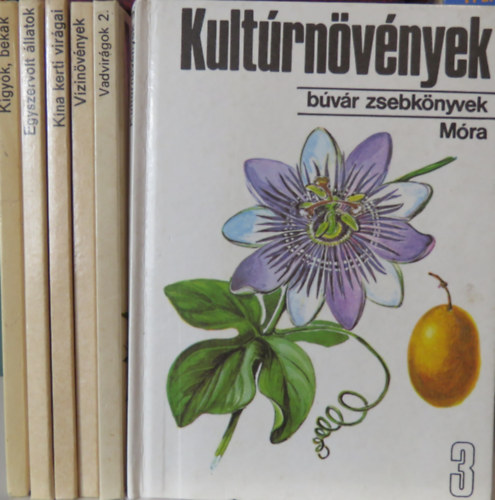 Farkas Henrik, Veress Lszl, Ksa-Varga, Tuba-Br, D. Nagy-Csapody, Jrain-Br Janisch-Zsmboki - 6 db Bvr zsebknyvek: Kgyk, bkk; Egyszervolt llatok; Kna kerti virgai; Vzinvnyek; Vadvirgok 2.; Kultrnvnyek 3.
