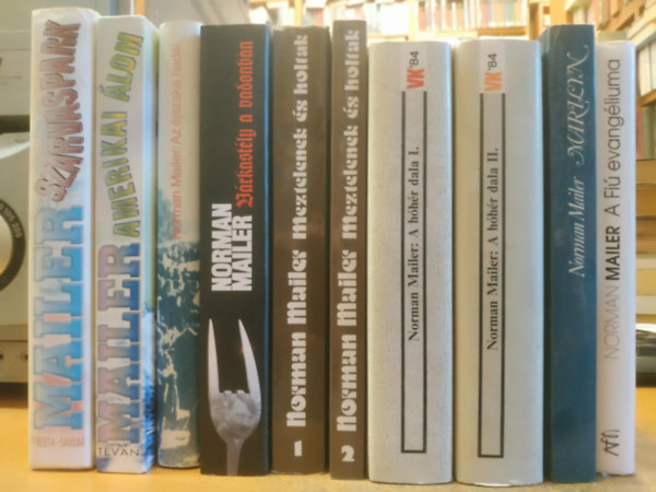 Norman Mailer - 10 db Norman Mailer: Szarvaspark; A Fiú evangéliuma; Marilyn; Az éjszaka hadai; Várkastély a vadonban; A hóhér dala I-II.; Meztelenek és holtak 1-2.; Amerikai álom