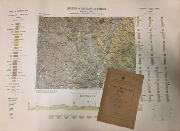 Timkó Imre - Horusitzky Henrik - dr. László Gábor - Érsekujvár és Komárom vidéke - 14. öv / XVIII. rovat jelű lap (1:75,000.)