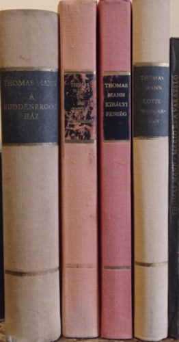 5 db Thomas Mann knyv: A Buddenbrook hz+r s kutya+Kirlyi fensg+Lotte Weimarban+Mari s a varzsl