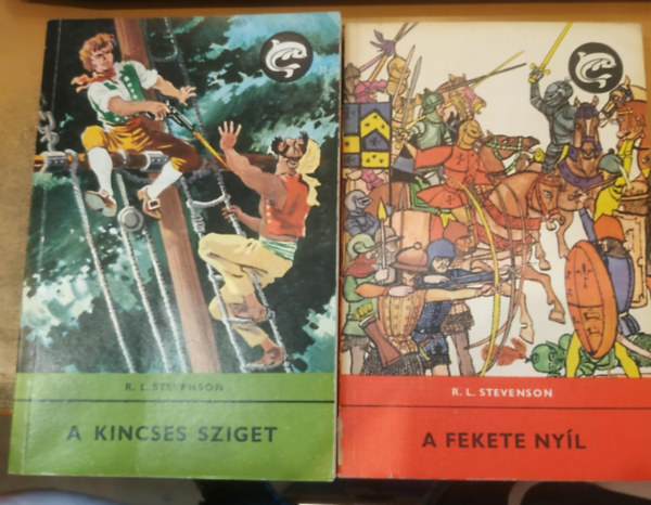 Robert Louis Stevenson - 2 db R. L. Stevenson: A kincses sziget + A fekete ny�l