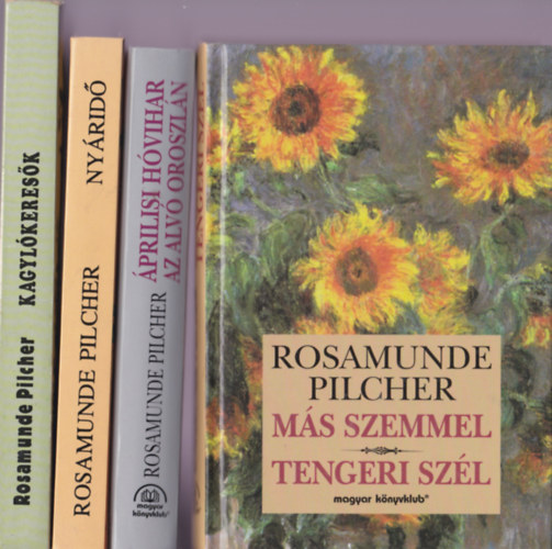 Rosamunder Pilcher könyvcsomag 4 db Más szemmel, tengeri szél; Áprilisi hóvihar, Az alvó oroszlán; Nyáridő; Kagylókeresők