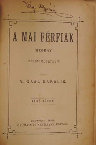 V. Gal Karolin - A mai frfiak