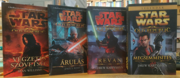 Paul S. Kemp, Drew Karpyshyn Sean Williams - 4 db Star Wars - Old Republic: Végzetes szövetség + Árulás + Revan + Megsemmisítés