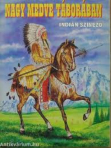 Nagy medve táborában - Indián színező