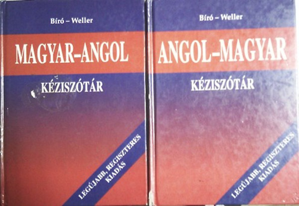 Br; Weller - Magyar-angol s angol-magyar kzisztr