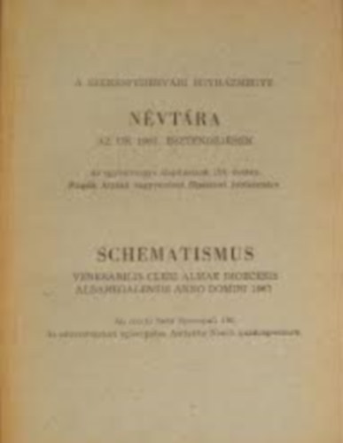 A Szkesfehrvri Egyhzmegye Jubileumi Nvtra 1967