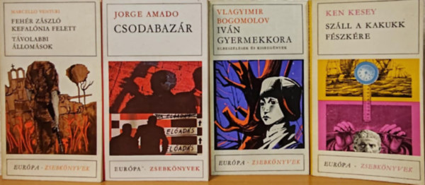Bogomolov, Ken Kesey, Venturi Jorge Amado - Európa Zsebkönyvek könyvcsomag