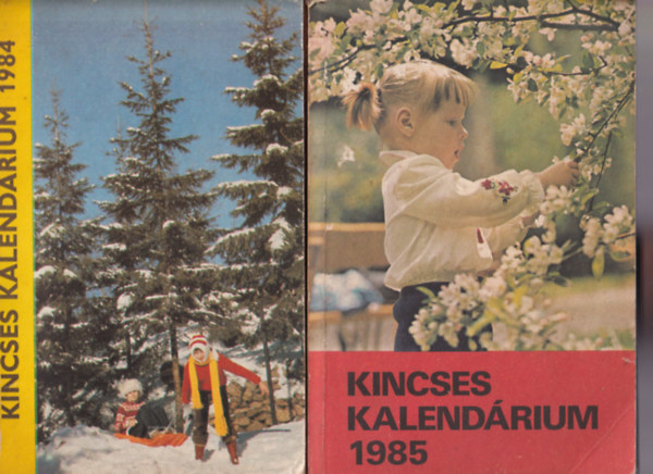 4 db Kincses Kalendrium: 1984, 1985, 1987, 1988. vfolyamok.