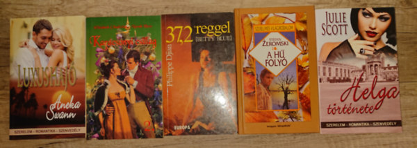 Elizabeth Chadwick, Philippe Djian, Julie Scott, Stefan Zeromski Aneka Swann - 5 romantikus regény csomag ban: Luxushajó, Karácsonyi csillag, 37,2 reggel, Helga története, A hű folyó