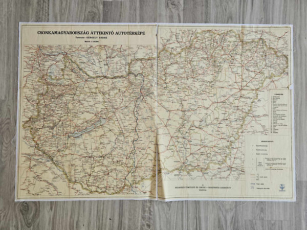 Csonkamagyarorsz�g �ttekint� aut�t�rk�pe 1: 550 000 terv: Gergely Mih�ly