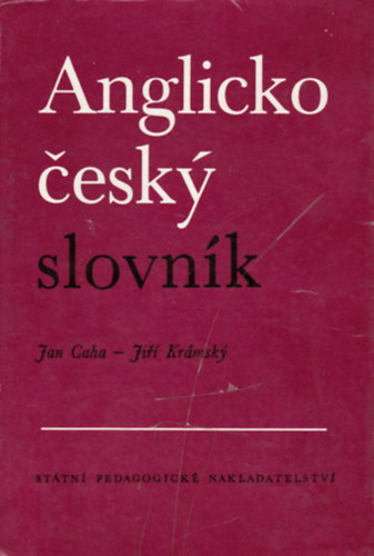 Jri Krmsky Jan Caha - Anglicko-esk slovnk