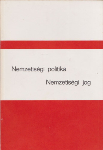 Varga Sndor - Nemzetisgi politika - Nemzetisgi jog