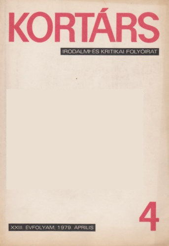 Kort�rs 4 XXIII. �vfolyam 1978 �prilis