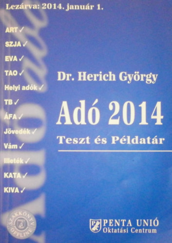 Dr. Herich Gyrgy - Ad 2014 - Teszt s pldatr