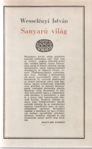 Wesselnyi Istvn - Sanyar vilg