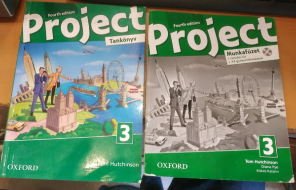 Diana Pye, Elekes Katalin Tom Hutchinson - 2 db Project 3 Fourth Edition: Tanknyv (OX-4022637) + Munkafzet (OX-4764926)