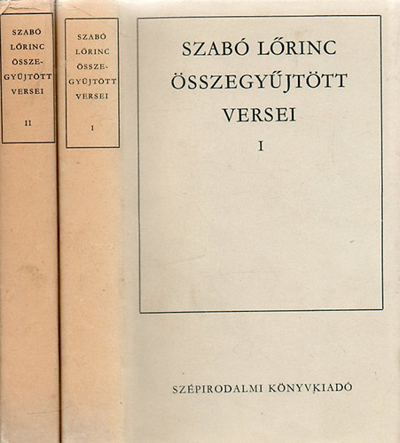 Szab Lrinc - Szab Lrinc sszegyjttt versei I-II.