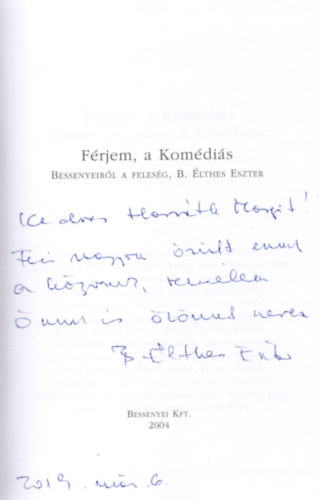 Bessenyei Gy�rgy Kiad� - F�rjem, a kom�di�s