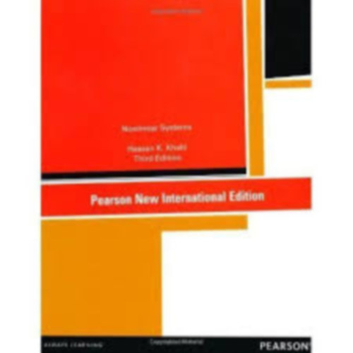 Third Edition Hassan K. Khalil - Pearson New International Edition