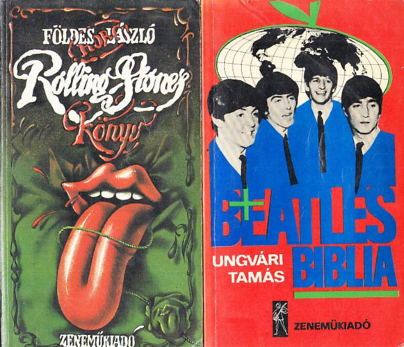Ungv�ri Tam�s F�ldes L�szl� - Rolling Stones k�nyv + Beatles Biblia (2 db)