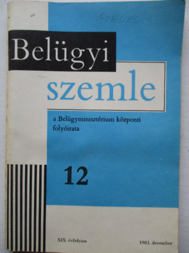 Bel�gyi szemle 1981/12. december