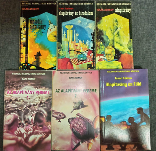 Isaac Asimov - Isaac Asimov: Alapítvány könyvcsomag (5mű 6 kötetben) Az Alapítvány trilógia (1. Alapítvány - 2. Alapítvány és Birodalom - 3. Második Alapítvány) + Az Alapítvány pereme 1-2. + Alapítvány és Föld