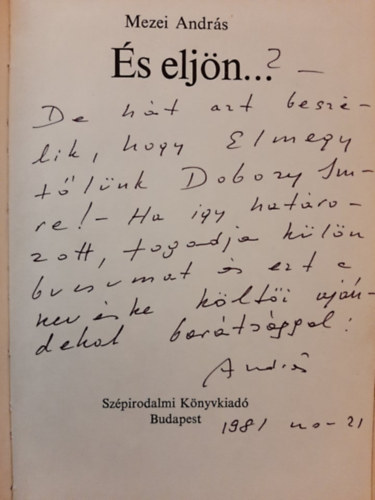 Mezei Andr�s - �s elj�n...