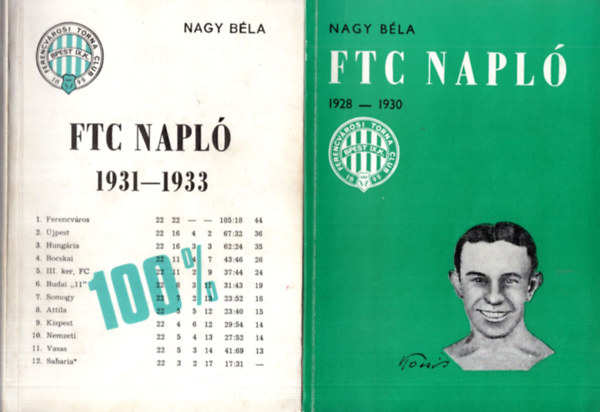 Nagy Bla - FTC Napl 1928-1959 ( 7 ktet egytt )