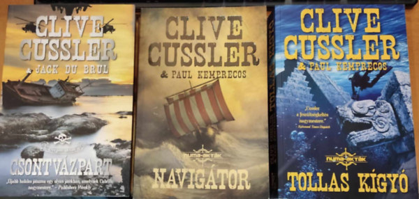 Paul Kemprecos, Jack Du Brul Clive Cussler - 3 db Oregon-aktk s Numa-aktk: Csontvzpart + Navigtor + Tollas kgy