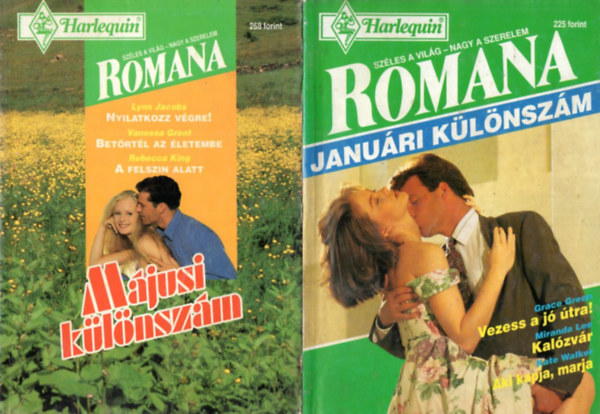 Miranda Lee, Kate Walker Grace Green - 5 db  Romana k�l�nsz�m: 1995/1 + 1995/3 + 1995/4. Romana Ny�rid� + 1995/5 + 1995/6