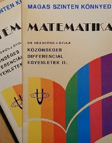 Dr. Obdovics J. Gyula - Kznsges differencilegyenletek I-II.
