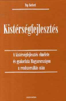 Pap Norbert - Kistérségfejlesztés